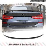 Carbon Fiber Rear Trunk Racing Spoiler Boot Lip Wing For BMW 6 Series G32 GT 640i 2017-2022 Car Rear Boot Lid Spoiler Wing Lip