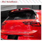 For Volkswagen VW Golf 8 MK8 GTI R 2021-2023 Hatchback Carbon Fiber Rear Trunk Lip Car Rear Roof Racing Spoiler Window Wing Lip