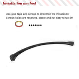 Car Front Bumper Lip Spoiler Splitters for Tesla Model S Sedan 4 Door 2012 - 2017 Carbon Fiber / FRP Car Body Kits Bumper Guard