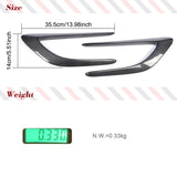 Carbon Fiber/ FRP Black Car Side Fender Vents Trims Canards Fins for Mercedes-Benz C-Class W205 C205 C63 AMG Coupe 2015-2017