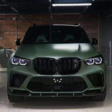 For BMW F95 X5M 2019+ Carbon Fiber Front lip Diffuser Front Bumper Diverter Spoiler Diffuser chin Modified and upgraded body kit