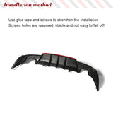 Carbon Fiber / FRP Rear Bumper Diffuser Lip Spoiler Bumper Guard for Lexus IS-F IS250 IS300 IS350 2013-2016 Rear Racing Body Kit