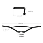 Gloss Black Handlebar Handle Bar For Harley-Davidson G 1936-1958 WL 1936-1952 FL 1941-1945 EL 1936-1940 UL 1938-1945