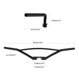 Gloss Black Handlebar Handle Bar For Harley-Davidson G 1936-1958 WL 1936-1952 FL 1941-1945 EL 1936-1940 UL 1938-1945