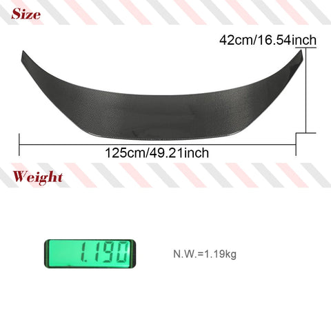 Real Carbon Fiber Car Trunk Spoiler for Subaru BRZ Toyota GR86 2022 UP Rear Trunk Spoiler TailWing Lip Highkick Spoiler