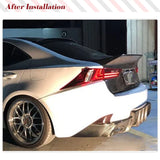 Carbon Fiber / FRP Rear Bumper Diffuser Lip Spoiler Bumper Guard for Lexus IS-F IS250 IS300 IS350 2013-2016 Rear Racing Body Kit