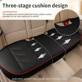 Luxury Car Seat Cover PU Leather Seat Cushion Covers Universal Auto Interior Protection Pad Mat Four Season Car Accessories