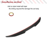 Carbon Rear Car Rear Trunk Racing Spoiler For Audi A3 Sline S3 RS3 8Y Sedan 2021- 2023 Roof Spoiler Trunk Wing Car Kits Lip Wing