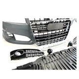 Front Bumper Lip Chin Splitter Spoiler Air Dam Grille Body Kit For Audi A8 2015-2017