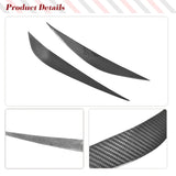 For BMW F80 M3 F82 F83 M4 F32 F33 F36 2014 - 2018 Car Headlight Eyelid Sticker Dry Carbon Fiber Headlamps Eyebrows Eyelash