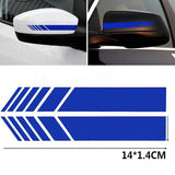 Car Stripe Stickers Rearview Mirror Reflective Vinyl Decals Decoration Fashion Styling Waterproof Sticker Exterior Accessories