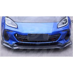 VRS Style Real Carbon Fiber Front Bumper Lip Fit For Toyota GR86 Subaru BRZ ZN8 ZD8 High Quality Fitment