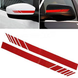Car Stripe Stickers Rearview Mirror Reflective Vinyl Decals Decoration Fashion Styling Waterproof Sticker Exterior Accessories