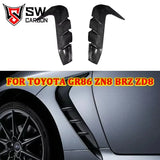 Carbon Fiber STi Style Fender Trim for Toyota GR86 ZN8 BRZ ZD8 Front Fender Air Vent Separator Body Kit