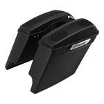 Motorcycle 5" Extended Saddlebags 5"x7" Speakers Cutout For Harley Touring Road King Glide 2014-2024