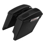 Motorcycle 5" Extended Saddlebags 5"x7" Speakers Cutout For Harley Touring Road King Glide 2014-2024