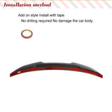 Car Rear Trunk Spoiler For Audi A3 Sline S3 RS3 8V Sedan 2013- 2023 Rear HighKick Spoiler Wing Car Kits Boot DRY Carbon Wing