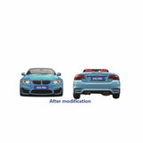 For BMW E90 E92 F30 F32 M4 Front spoiler lip black gloss 2006-2009