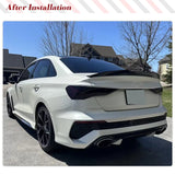 Carbon Rear Car Rear Trunk Racing Spoiler For Audi A3 Sline S3 RS3 8Y Sedan 2021- 2023 Roof Spoiler Trunk Wing Car Kits Lip Wing