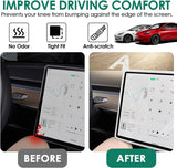 For Tesla Model 3 / Y Silicone Protective Frame Edge Cover Central Control Display Navigation Screen Protector Car Accessories