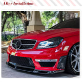 Carbon Fiber Car Front Bumper Air Vents Trims for Mercedes-Benz C Class W204 C63 AMG Bumper Only 2012 2013 2014