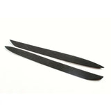 Rear Window Side Spoiler Wing Trunk Trim Sticker for BMW E71 X6 2008 - 2013 PU Unpainted Black