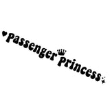 car sticker Passenger princess  funny creative stickers for car rearview mirrors 15*2.3cm