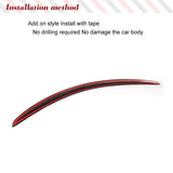 Car Rear Trunk Racing Spoiler for Mercedes Benz C-Class W205 C63 AMG Sedan 2015-2018 Carbon Fiber Car Rear Boot Highkick Wing