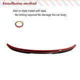 Dry Carbon Fiber Car Trunk Spoiler for BMW 3Series G20 G28 G80 M3 320i 330i Rear Boot Wing HighKick Spoiler M Type Lip 2018-2023