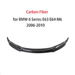 Carbon Fiber Front Bumper Lip for BMW 6 Series E63 E64 M6 2006-2010 Head Bumper Chin Lip Spoiler Aprons FRP Car Styling