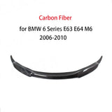 Carbon Fiber Front Bumper Lip for BMW 6 Series E63 E64 M6 2006-2010 Head Bumper Chin Lip Spoiler Aprons FRP Car Styling