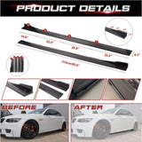 Side Skirt Extensions Universal Car Side Rocker Splitters Diffuser Winglet Wings For BMW For VW Golf mk 6-7 For Honda For Audi