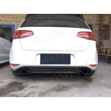 Carbon Fiber Rear Bumper Lip Diffuser Accessorise for Volkswagen VW Golf 7 MK7 Standard GTI Hatchback 2014-2017 R Style/O Style