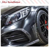 Prepreg Dry Carbon Car Front Bumper Side Air Vent Fender Cover for Mercedes W205 C205 C300 C43 2019-2020 Car Front Body Kits