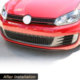 Carbon Fiber Car Front Bumper Lip Spoiler for Volkswagen VW Golf 6 MK6 GTI 2010-2015 Racing Front Lip Chin Apron Body Kit FRP
