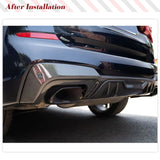 Real Carbon Fiber Car Rear Bumper Diffuser Lip Spoiler for BMW X3 G01 M40i M-Sport SUV 2018 2019 Car Rear Bumper Lip Spoiler