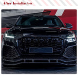For Lamborghini Urus Audi Q8 SQ8 RSQ8 2020-2023 DRY Carbon Mirror Cover Caps Add ON Real Carbon Side Mirror Shell No Lane Assit