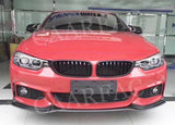 For F32 Carbon Fiber Front Lip Spoiler Chin Splitters for BMW 4 Series F32 F33 F36 M Sport 2014 -2018 Bumper Guard Car Styling