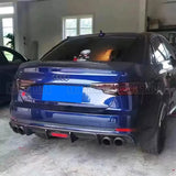For 2016 17 18 19 Audi A4 S4 B9 Bodykit PSM Style Black Carbon Rear Trunk Ducktail Lip Spoiler Wings Car Tuning Accessories Part