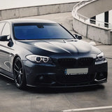 Car Front Bumper Splitter Lip for BMW 5 Series F10 F11 M Sport 2011-2017 Body Kit Spoiler Splitter ABS Canard Lip cover