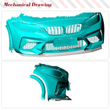 Car Front Bumper Lip Spoiler Splitters for BMW F87 M2 Competition M2C 2017 - 2020 Carbon Fiber Front Lip Guard Chin Spoiler