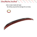 Carbon Fiber For BMW 4 Series F82 M4 Coupe 2Door 2014-2019 Rear Trunk Spoiler Boot Wing Lip HighKick Carbon Fiber Trunk Spoiler