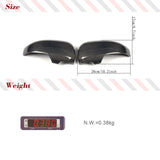 For Toyota Mark X Reiz 2010-2017 Car Rearview Side Mirror Cover Wing Cap Exterior Door Rear View Case Trim Carbon Fiber Caps