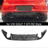 Carbon Fiber Rear Bumper Lip Diffuser Accessorise for Volkswagen VW Golf 7 MK7 Standard GTI Hatchback 2014-2017 R Style/O Style