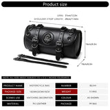 2025 New Motorcycle Saddlebag Front Handlebar Bag PU Leather Sissybar Storage Pouches Suitable for Tools&Essential, Daily