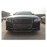 Front Bumper Lip Chin Splitter Spoiler Air Dam Grille Body Kit For Audi A8 2015-2017
