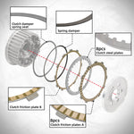 Clutch Pressure Plate Friction Steel Clutch Plates Set For Harley Touring 2011-2016 Road King Electra Streer Glide Motorcycle