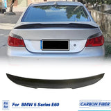 Car Rear Trunk Spoiler Wings Carbon Fiber for BMW 5 Series E60 Base Sedan M5 2004-2009 Racing Rear Spoiler Boot Lid Wing Lip