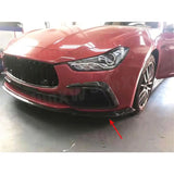 Carbon Fiber Front Lip Bumper Chin Spoiler for Maserati Ghibli 2014-2017 Front Bumper Guard Car Styling