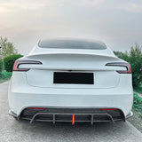 Rear Lip Rear Bumper Lip Diffuser Spoiler Modification Car Styling Accessories For Tesla Model 3 2024+